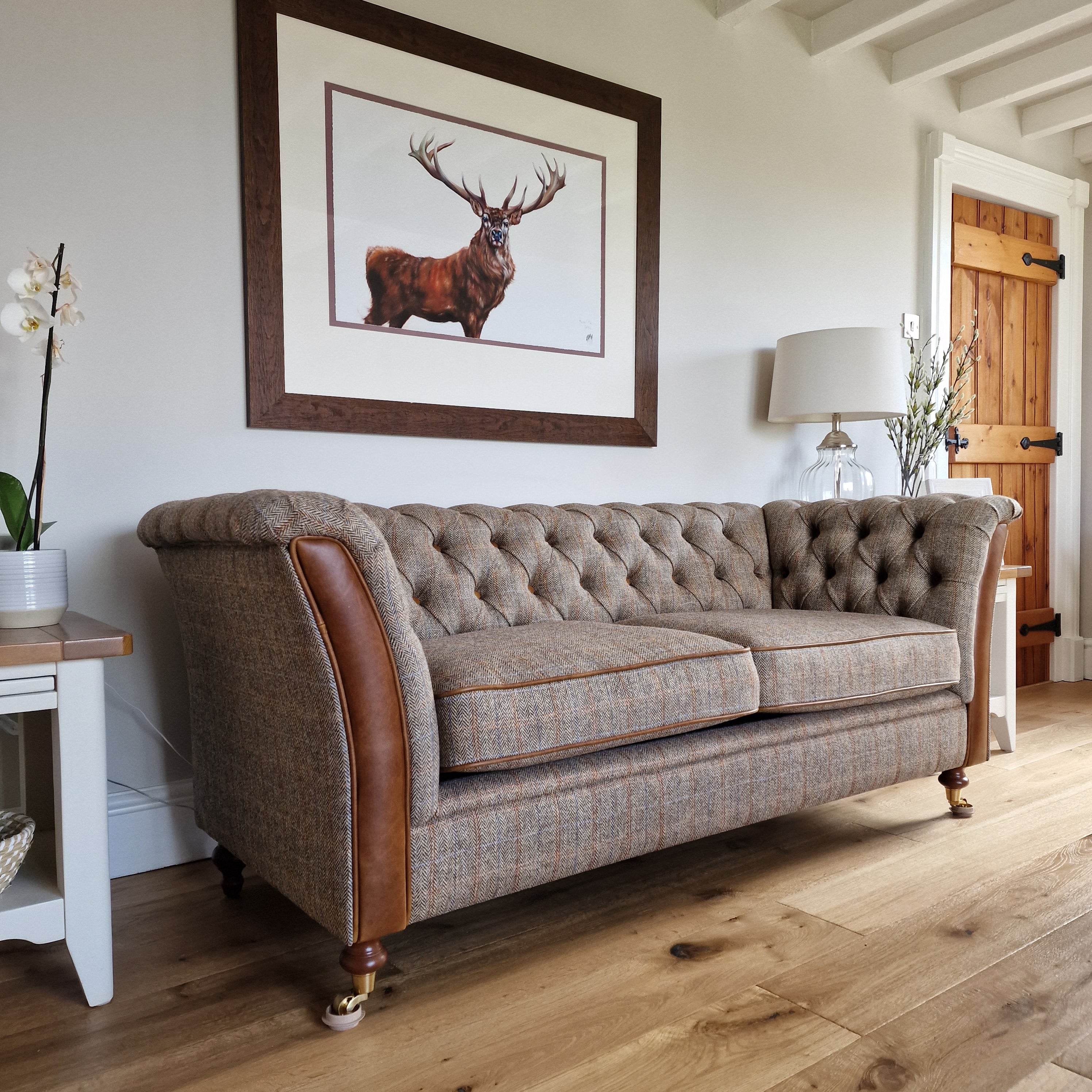 Harris Tweed Sofa & Tweed Wingchairs | Rydan Interiors