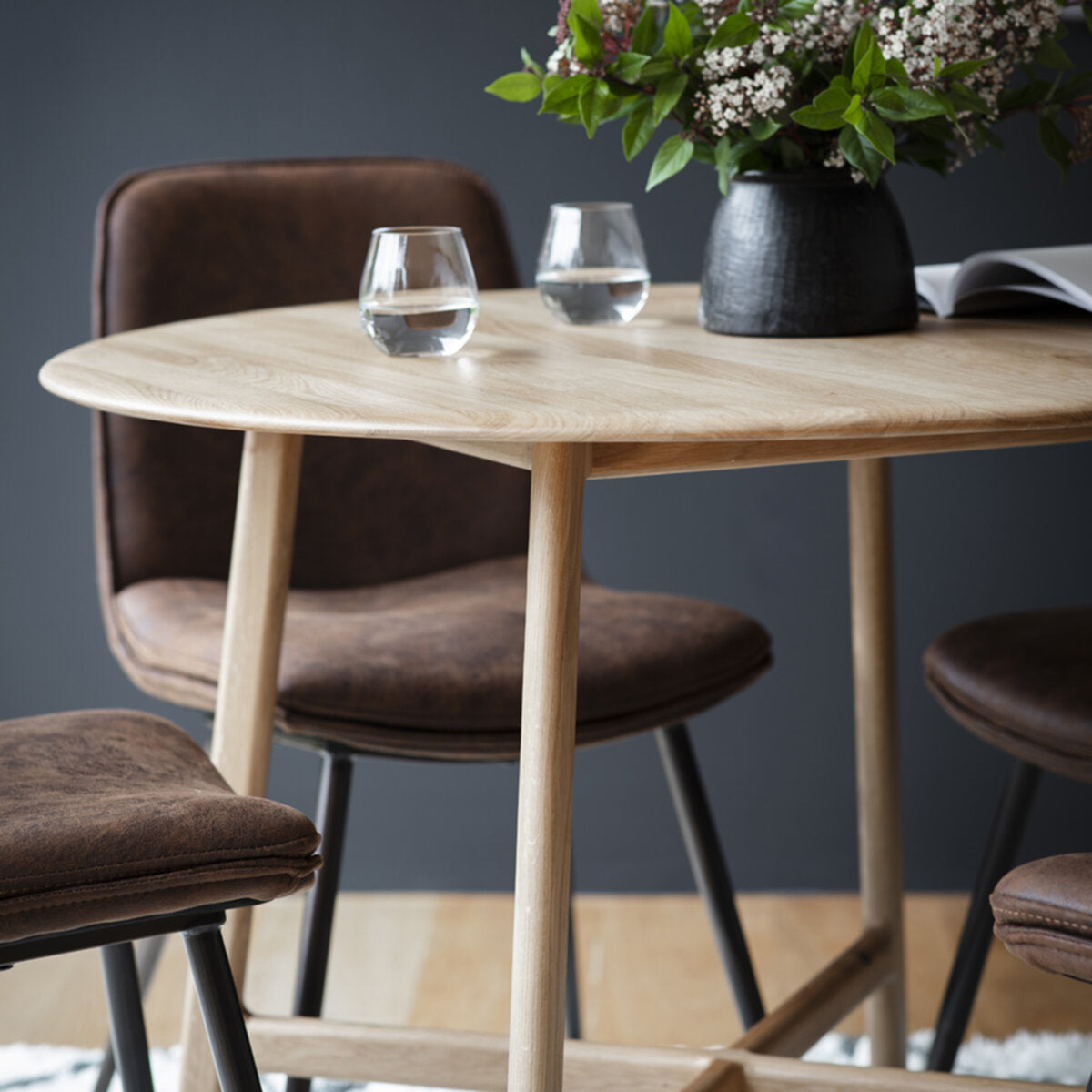 Oslo Scandi Design Round Dining Table