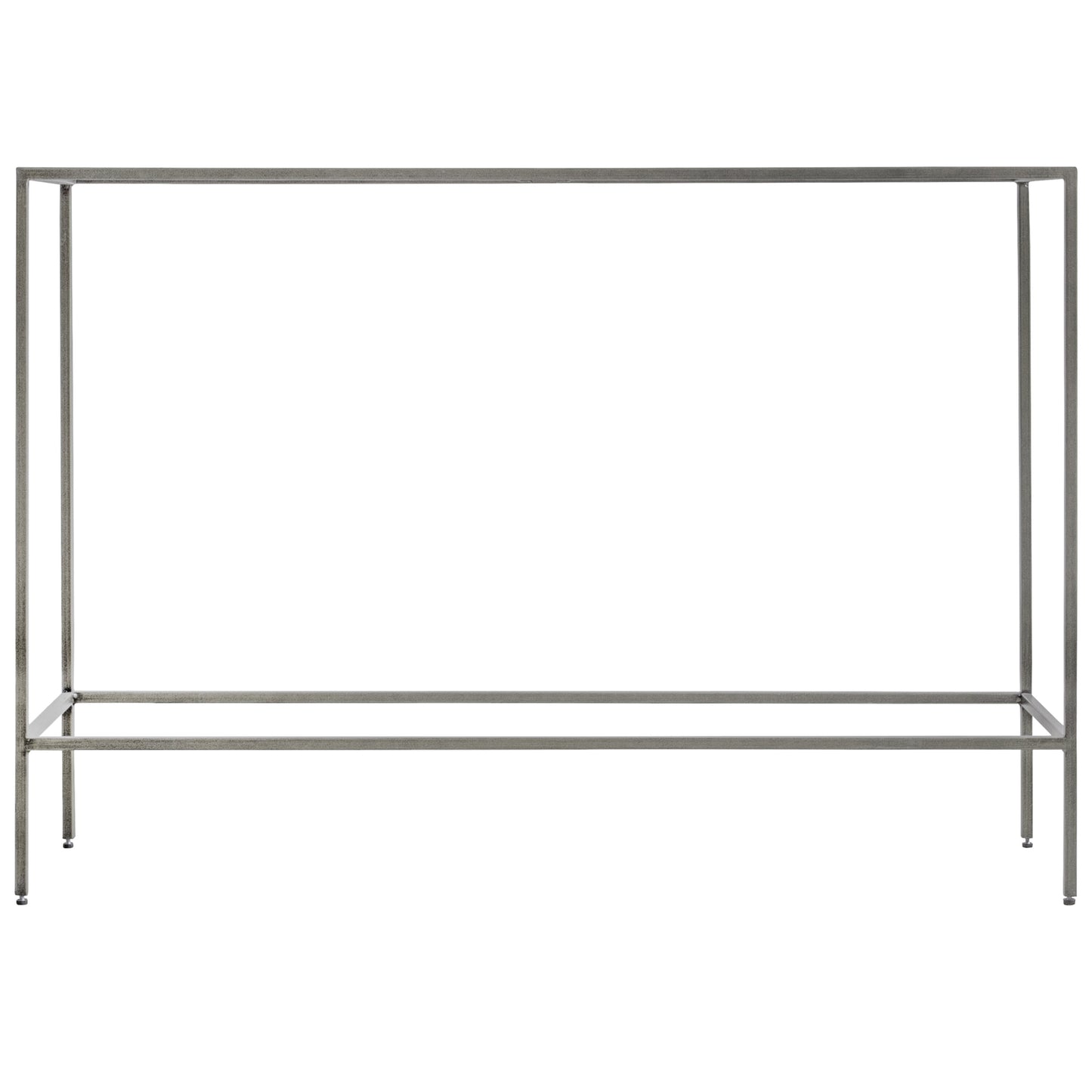 Sleek Metal And Glass Console Table |Silver 