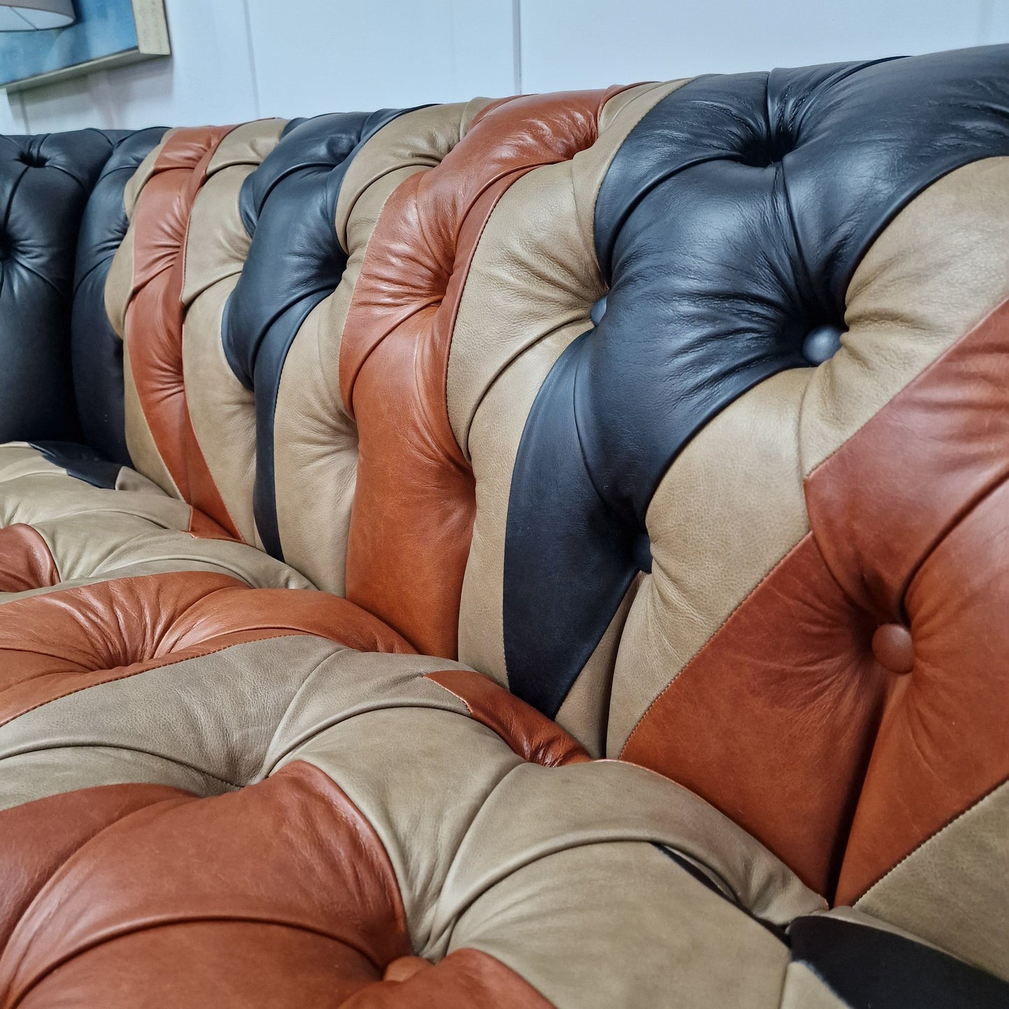 Leather Union Jack Flag Sofa - 2 Seater - Rydan Interiors