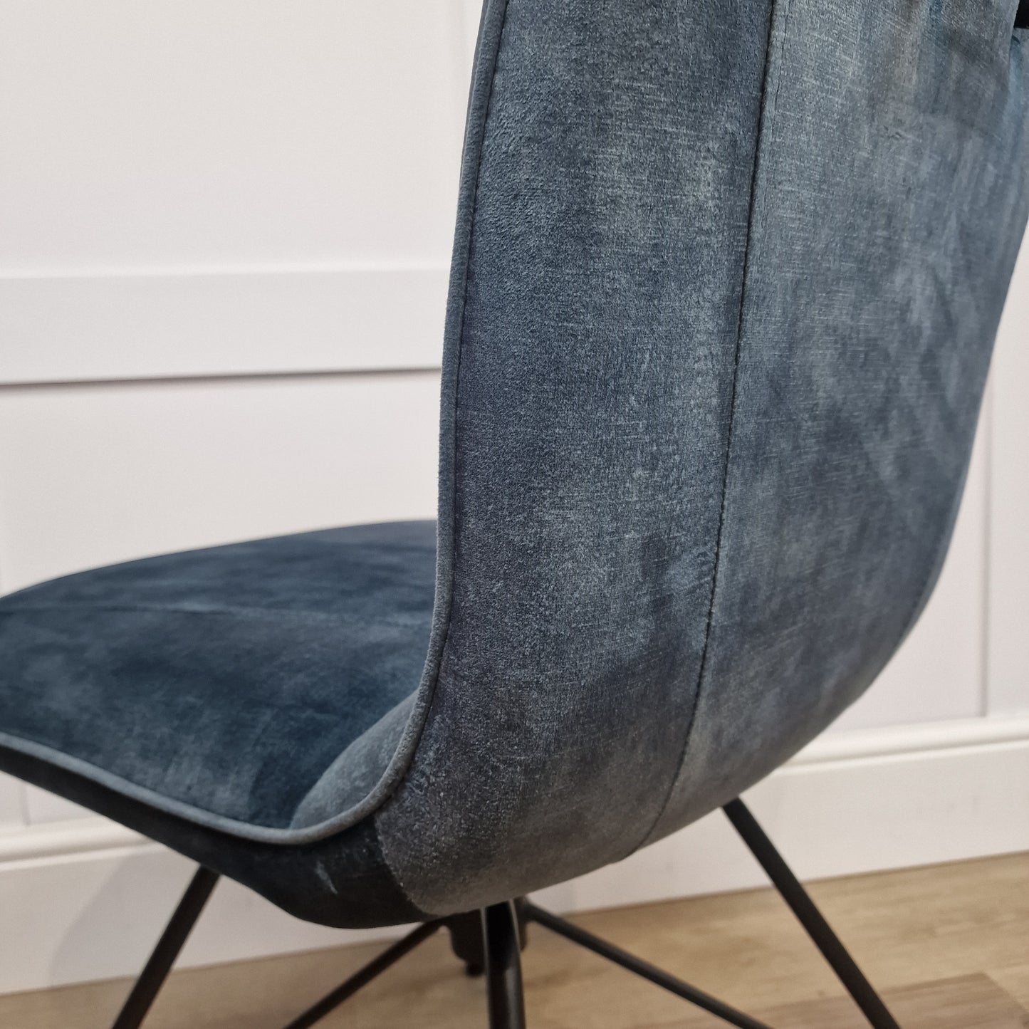 Lola Dining Chair Teal Velvet (Pack of 2) - Rydan Interiors