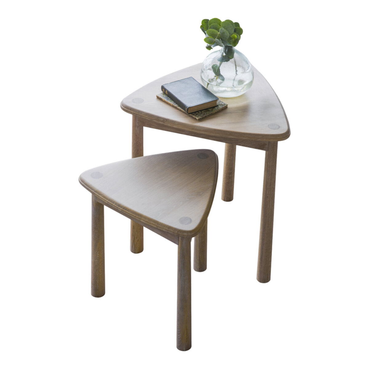 Emiko Metal And Wood Nest of 2 Tables