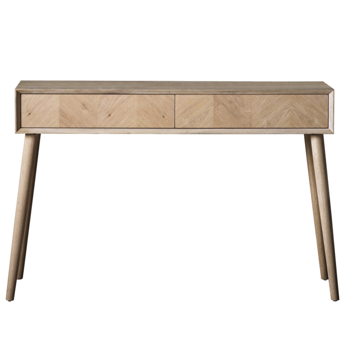 Chevron 2 Drawer Console Table 