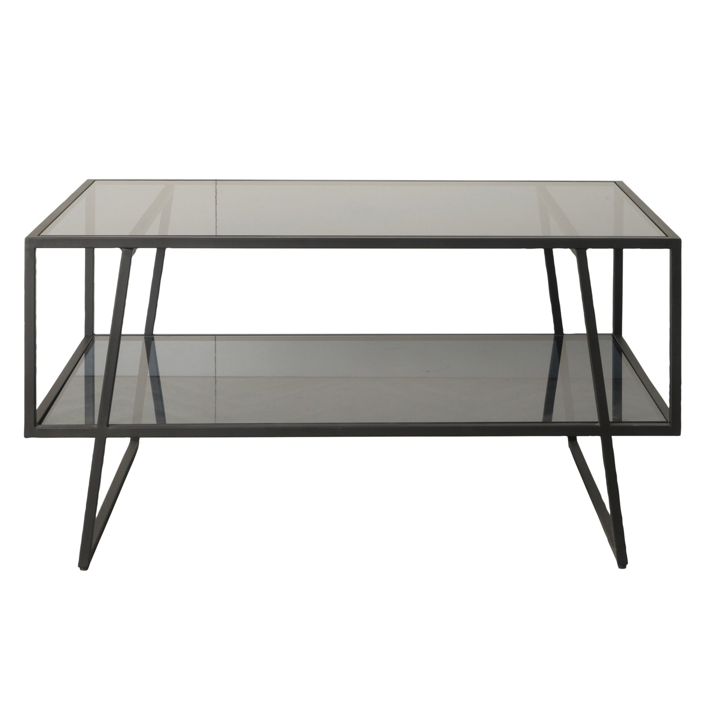 Rudy Glass And Iron Coffee Table 