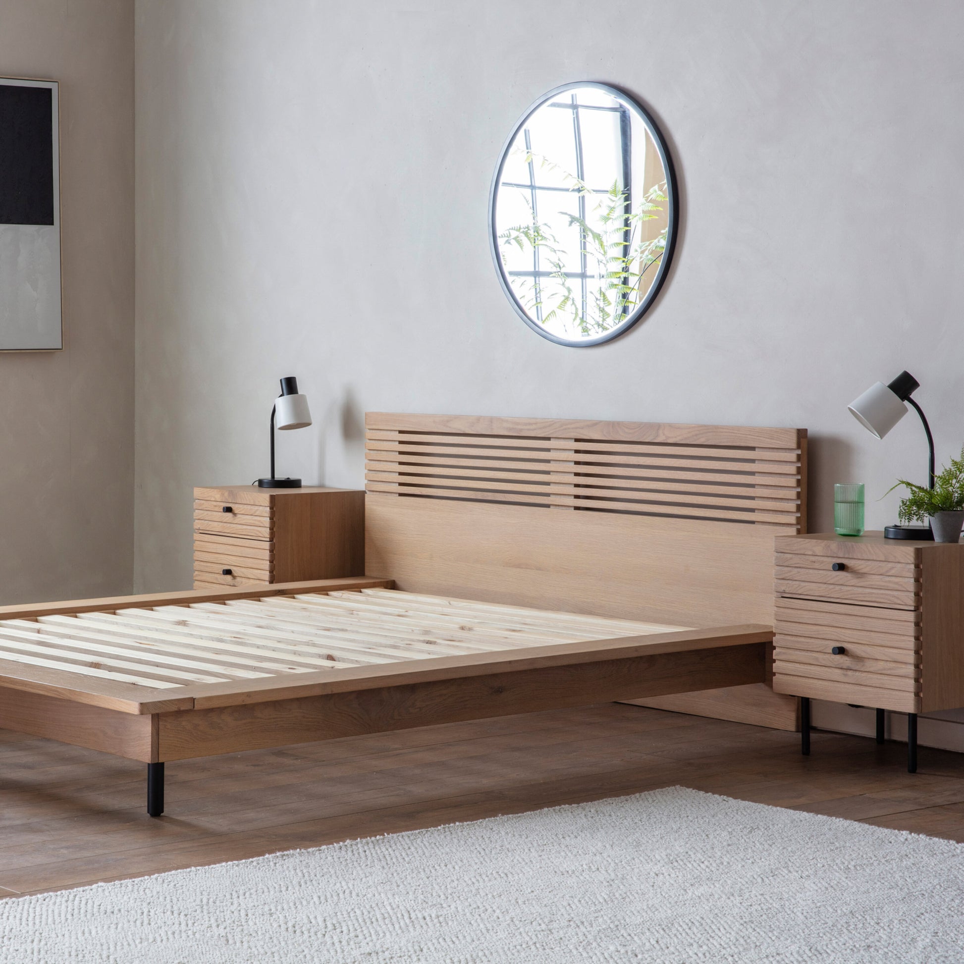 Chiyo Wooden Frame Double Bed