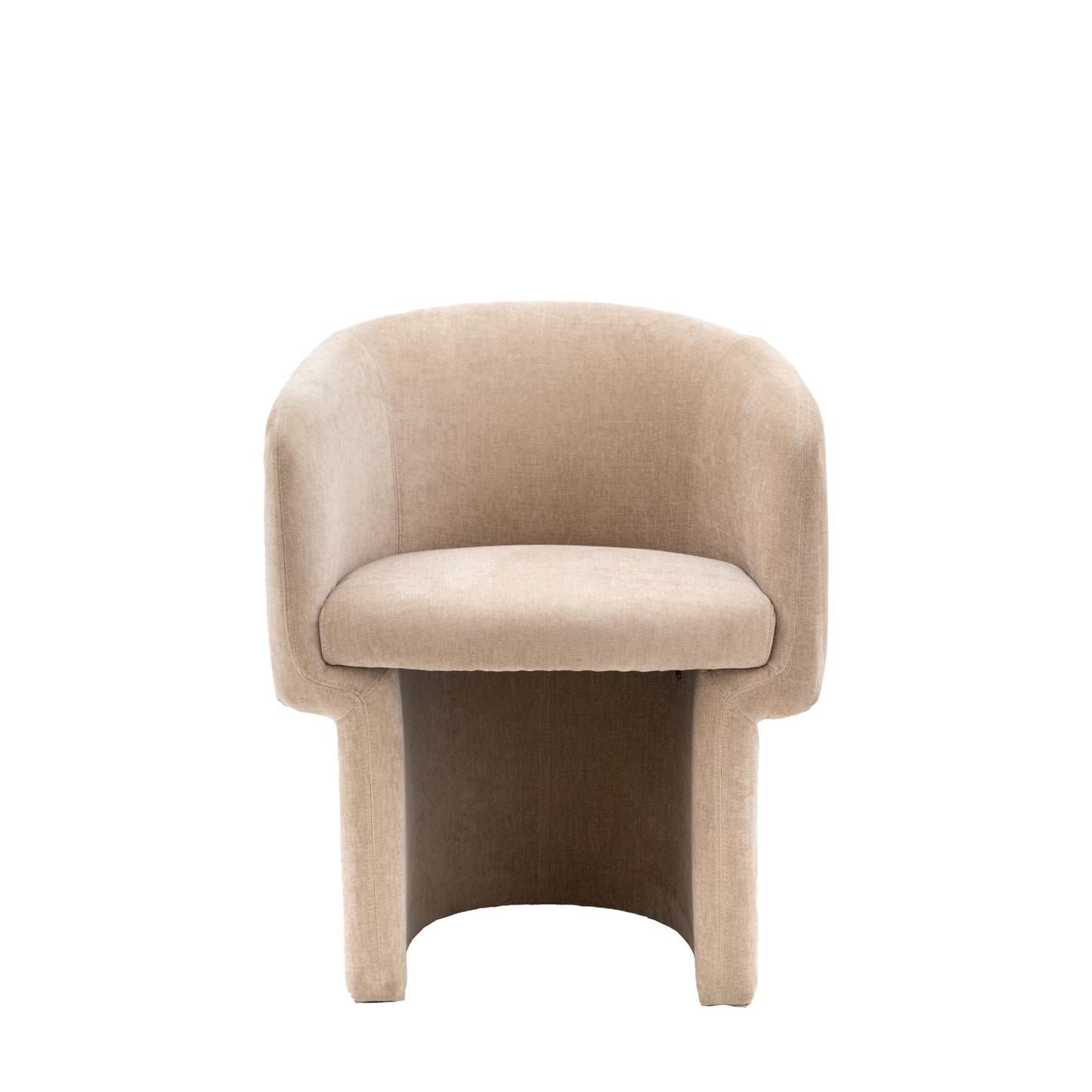 Amelia Fabric Tub Dining Chair | Cream 