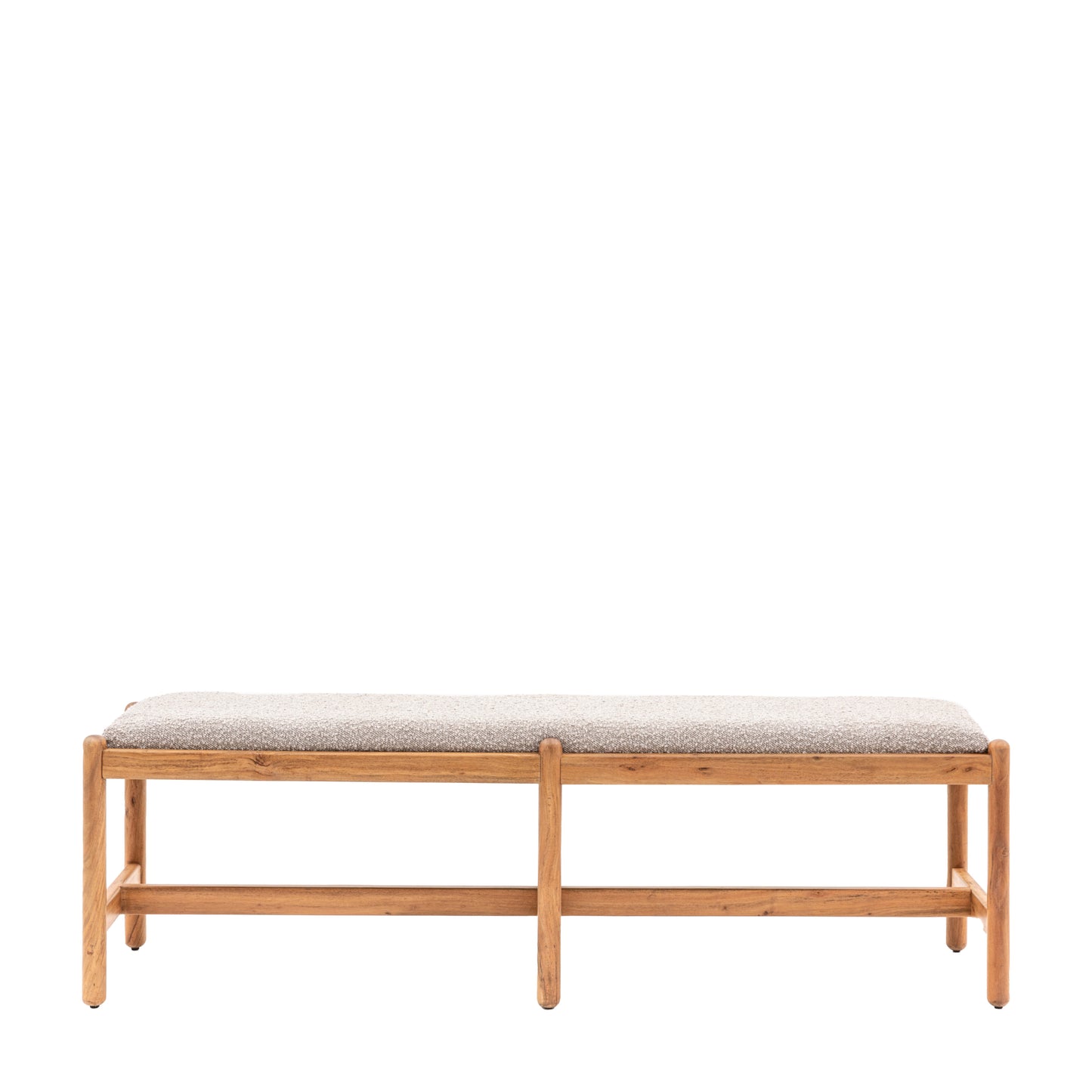 Ness Wood And Boucle Dining Bench 160cm