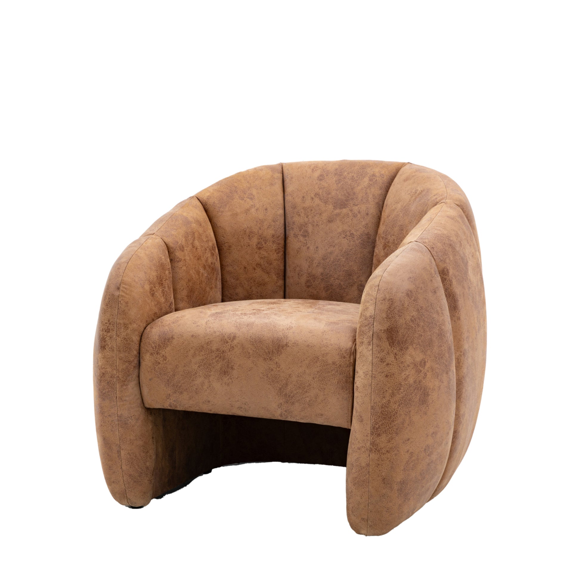 Kai Tub Chair | Antique Tan Leather