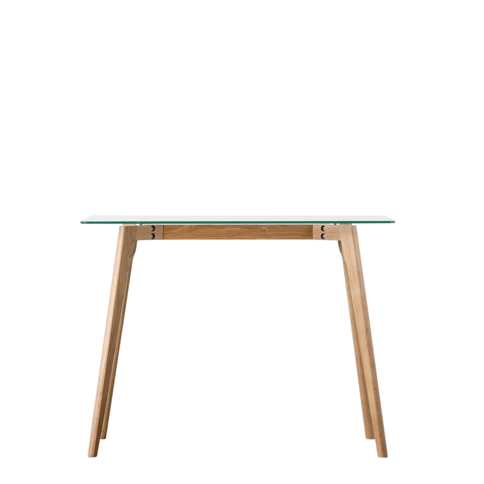 Bromley Glass Top Desk | Oak 