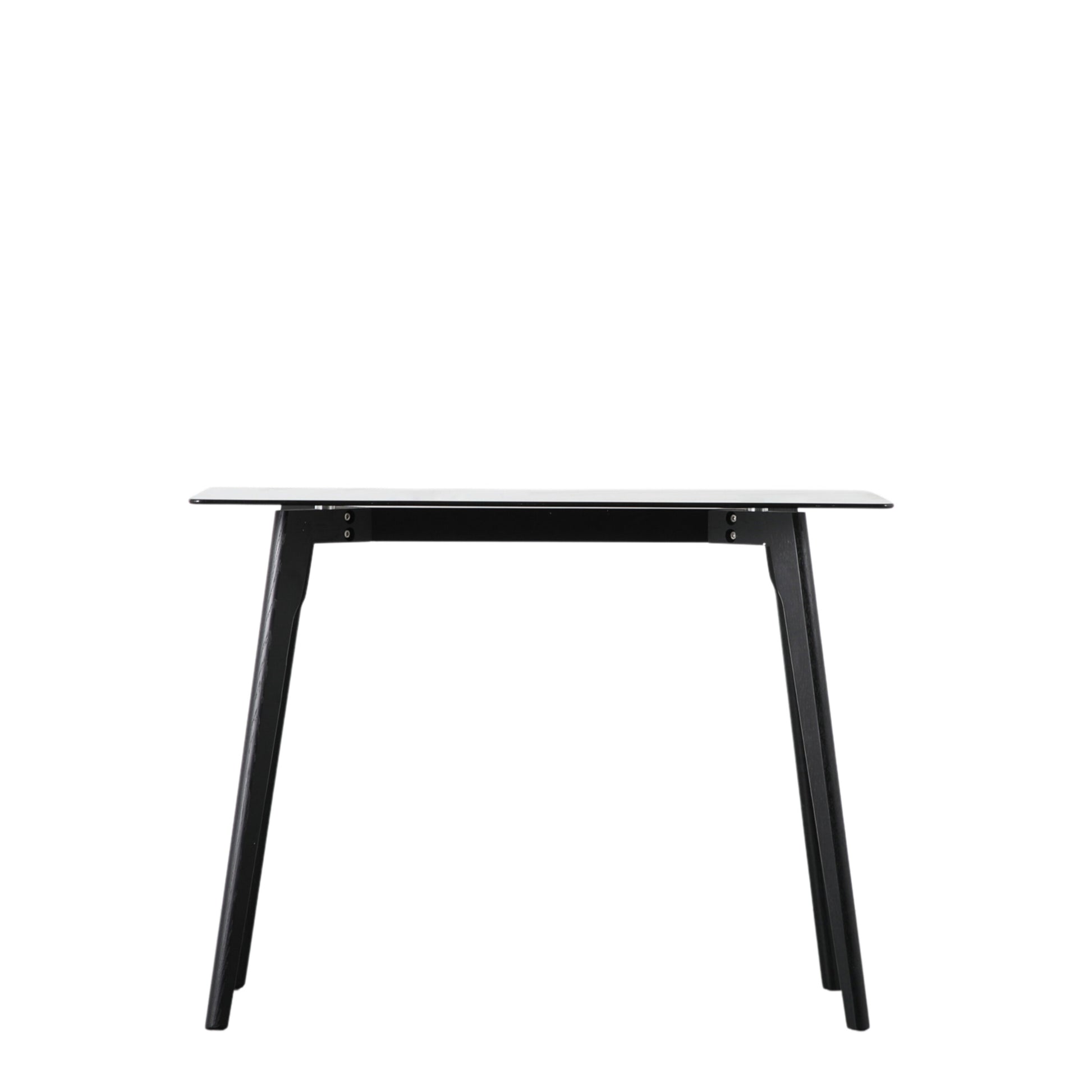 Bromley Glass Top Desk | Black 