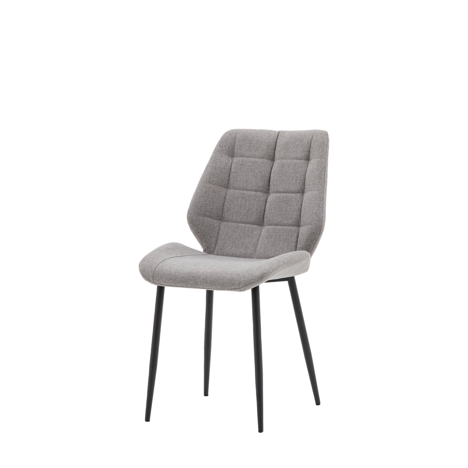 Amaya Fabric Dining Chair |Light Grey (2 Pack)