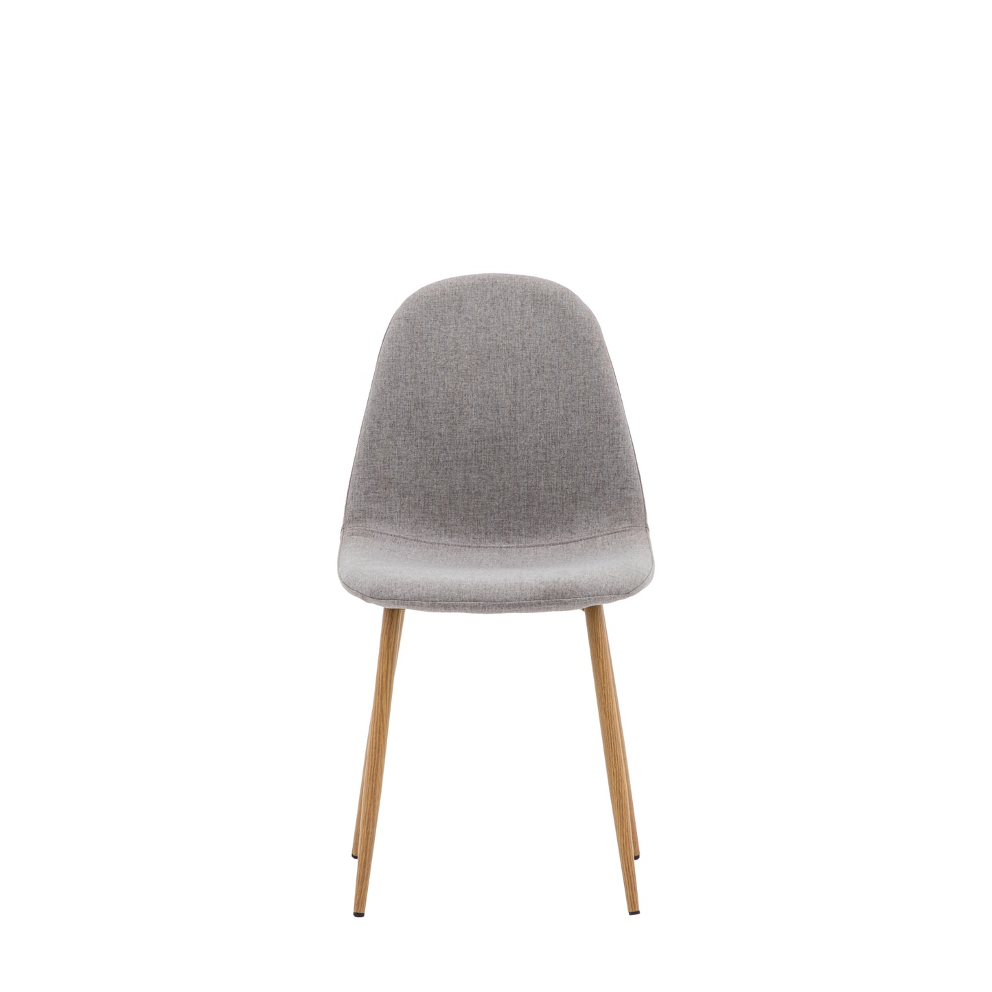 Scarlett Fabric Dining Chair | Oak / Light Grey (2 Pack)