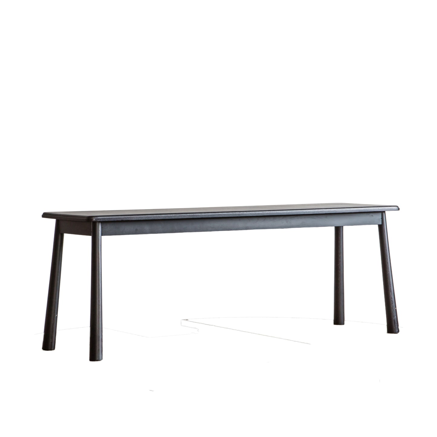 Emiko Metal And Wood Oak Dining Bench | Black 130cm