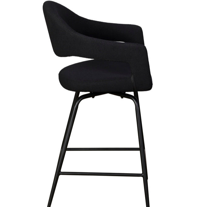 Jasmine Counter Chair Pair | Black - Rydan Interiors