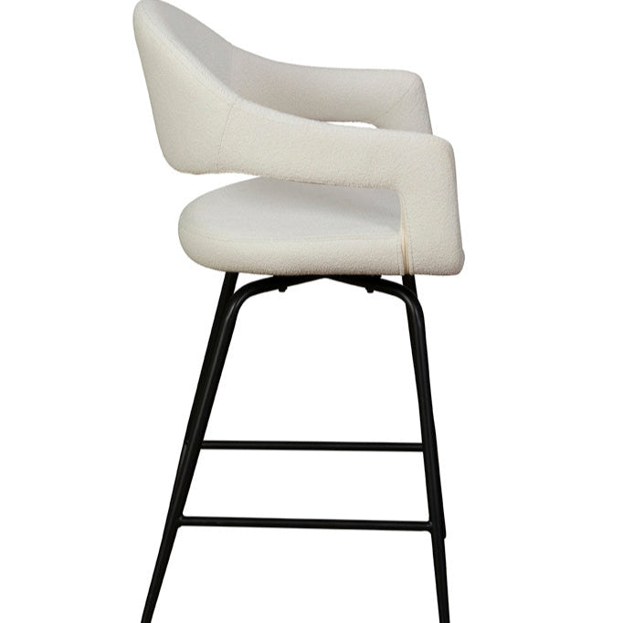 Jasmine Counter Chair (White) Pair - Rydan Interiors