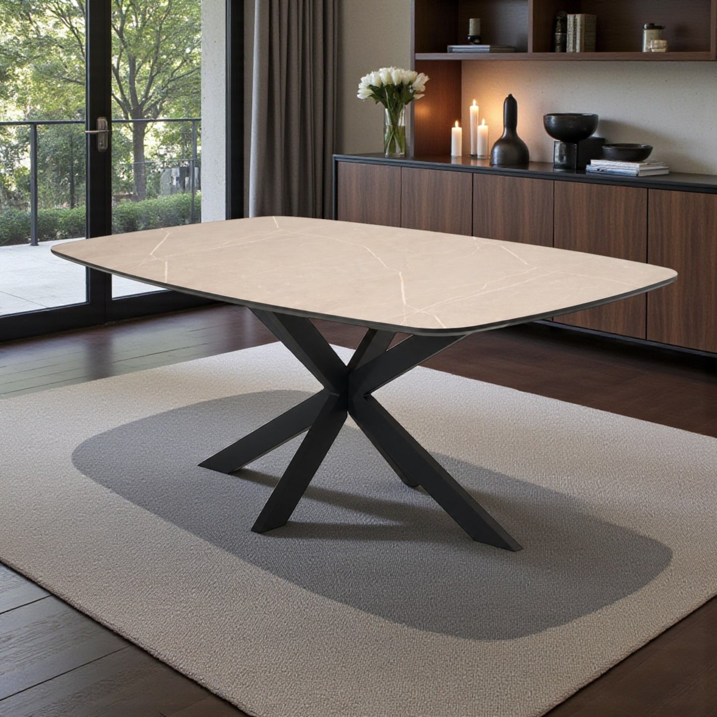 Vortex Laminate Top Dining Table - Rydan Interiors
