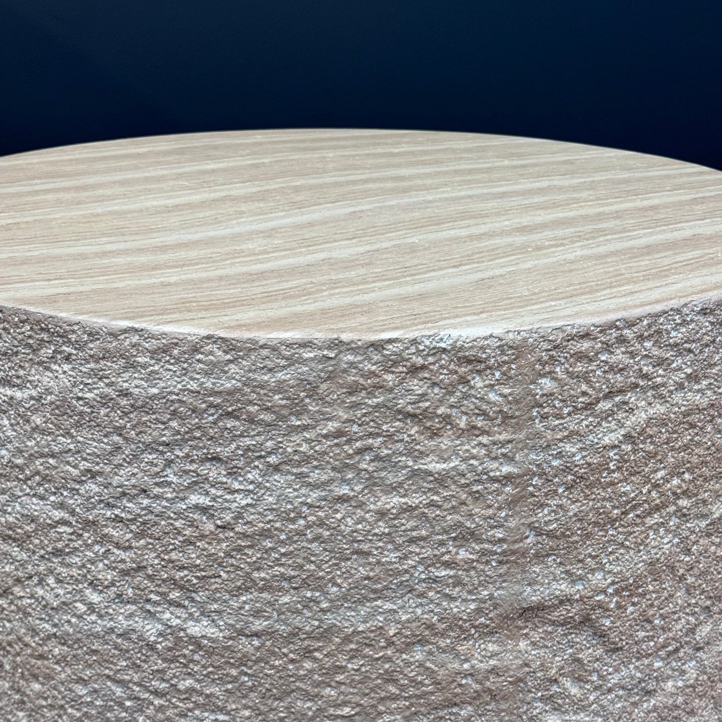 Kraft Coffee Table With Textured Side - Rydan Interiors