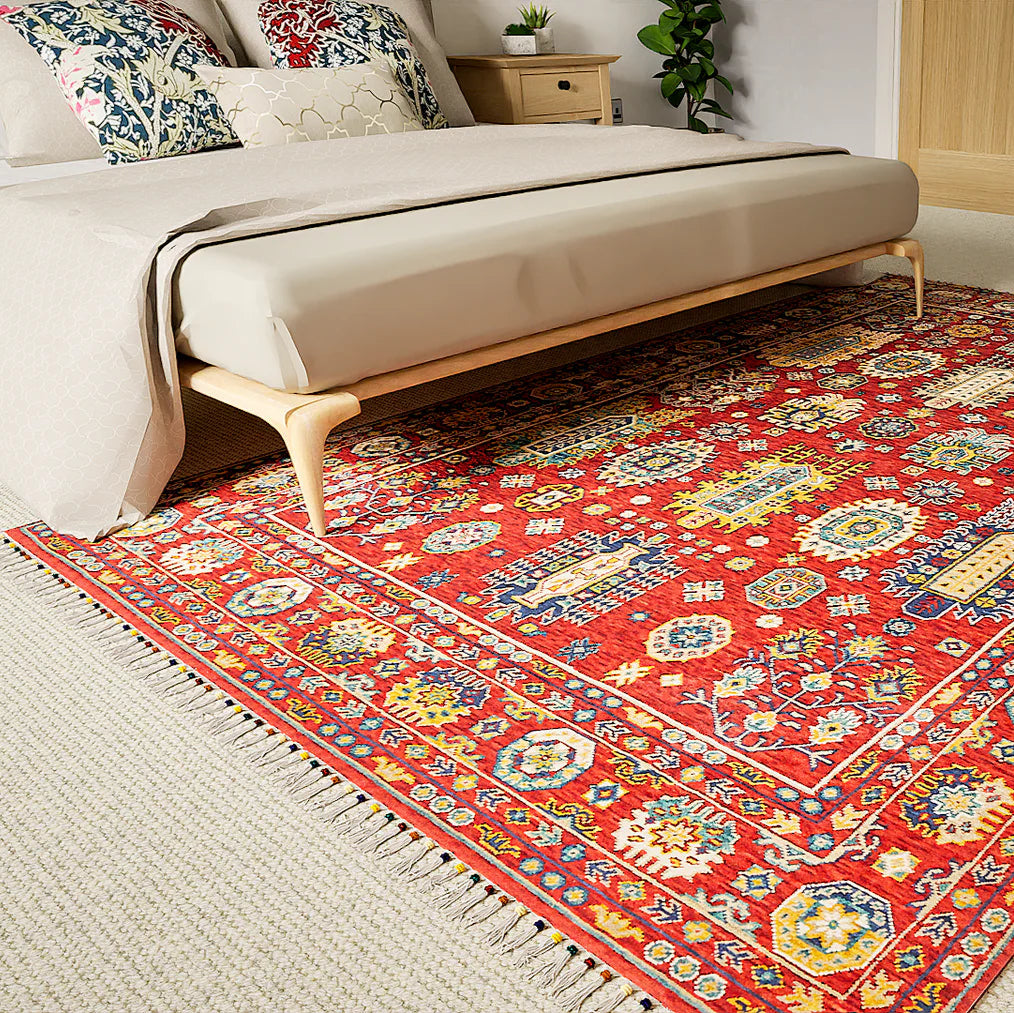 Malaki Luxury Rug | Red - Rydan Interiors