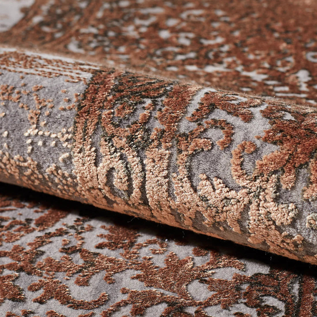 Toros Medallion Luxury Rug | Copper Overdyed - Rydan Interiors