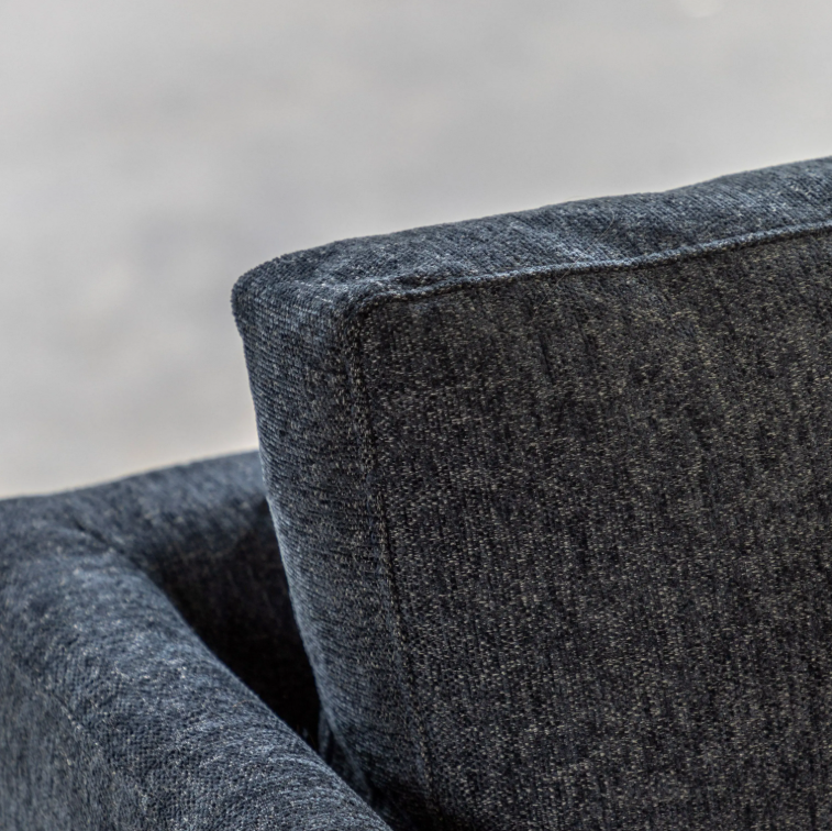 Close-up of a Charcoal fabric