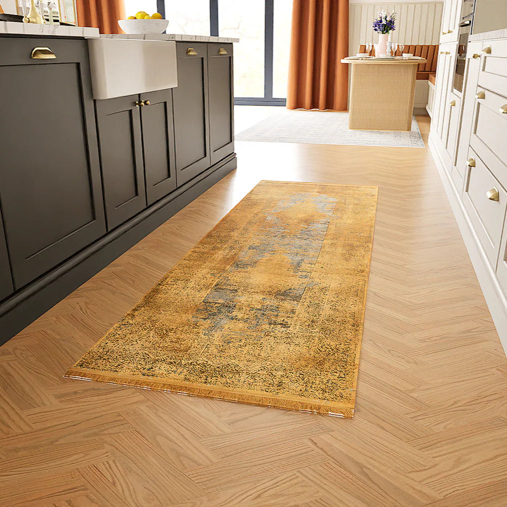 Luxury Toros Medallion Runner | Copper Overdyed - Rydan Interiors