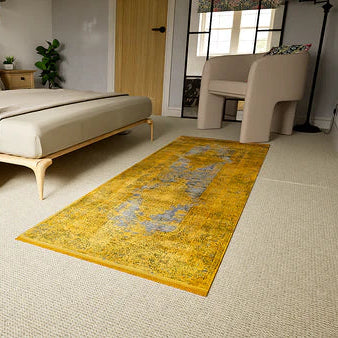 Luxury Toros Medallion Runner | Gold Overdyed - Rydan Interiors