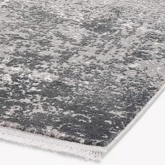 Toros Ombre Luxury Rug | Charcoal/Silver - Rydan Interiors