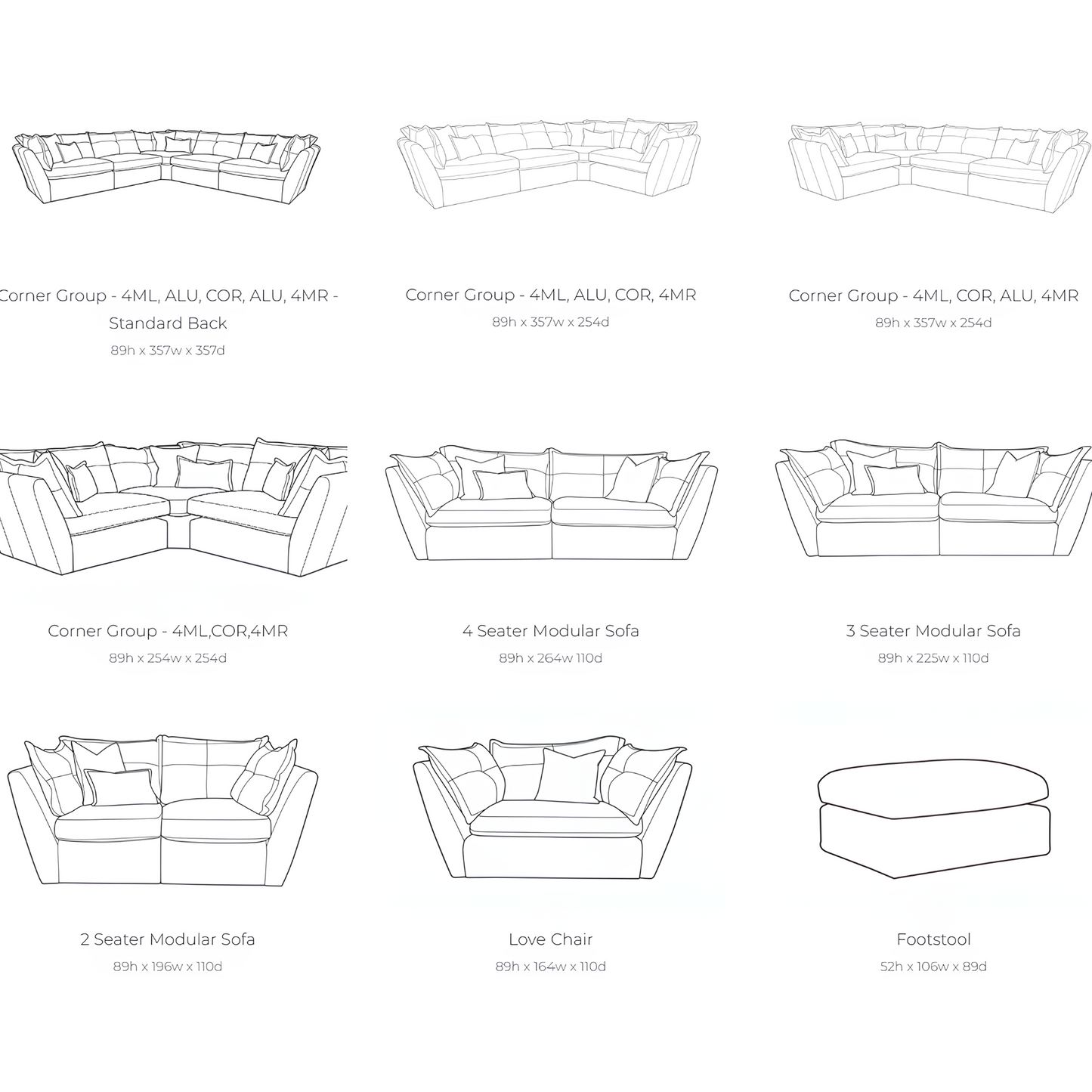Sullivan Deep Seated Sofa | Modular - Rydan Interiors