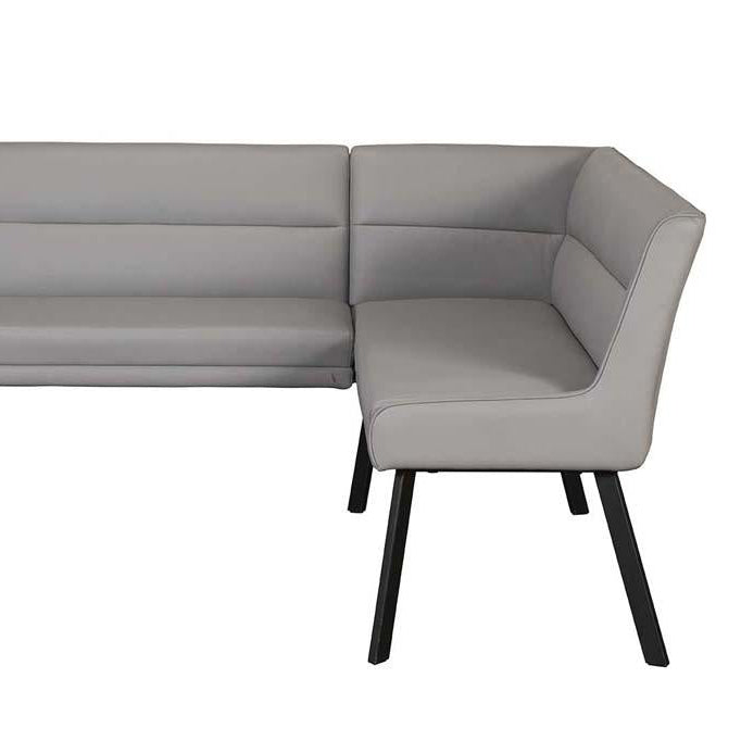 Laura Corner Bench Right | Grey - Rydan Interiors