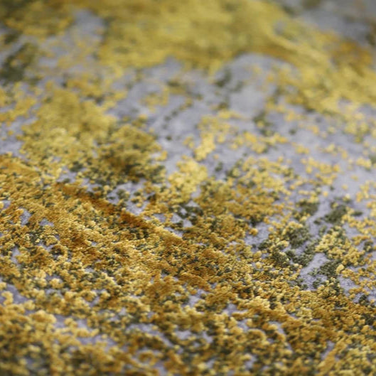 Toros Medallion Luxury Rug | Gold Overdyed - Rydan Interiors