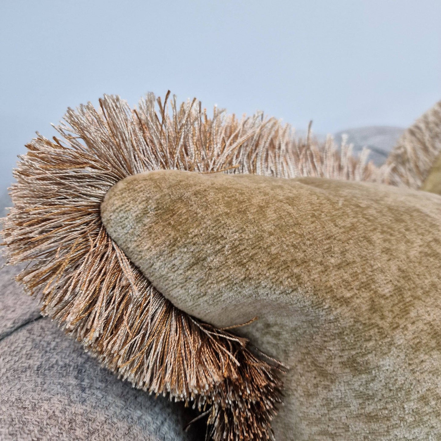 Mottled Gold Velvet Cushion 50x50cm - - Rydan Interiors