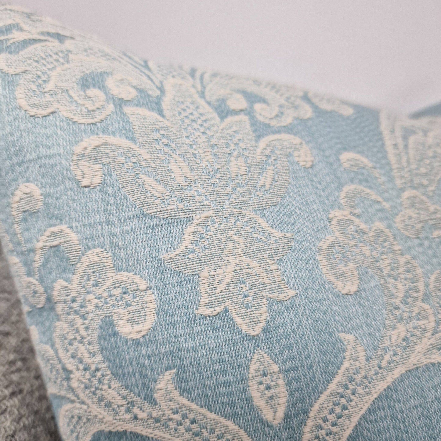 Blue Damask Fabric Cushion - cushion - Rydan Interiors