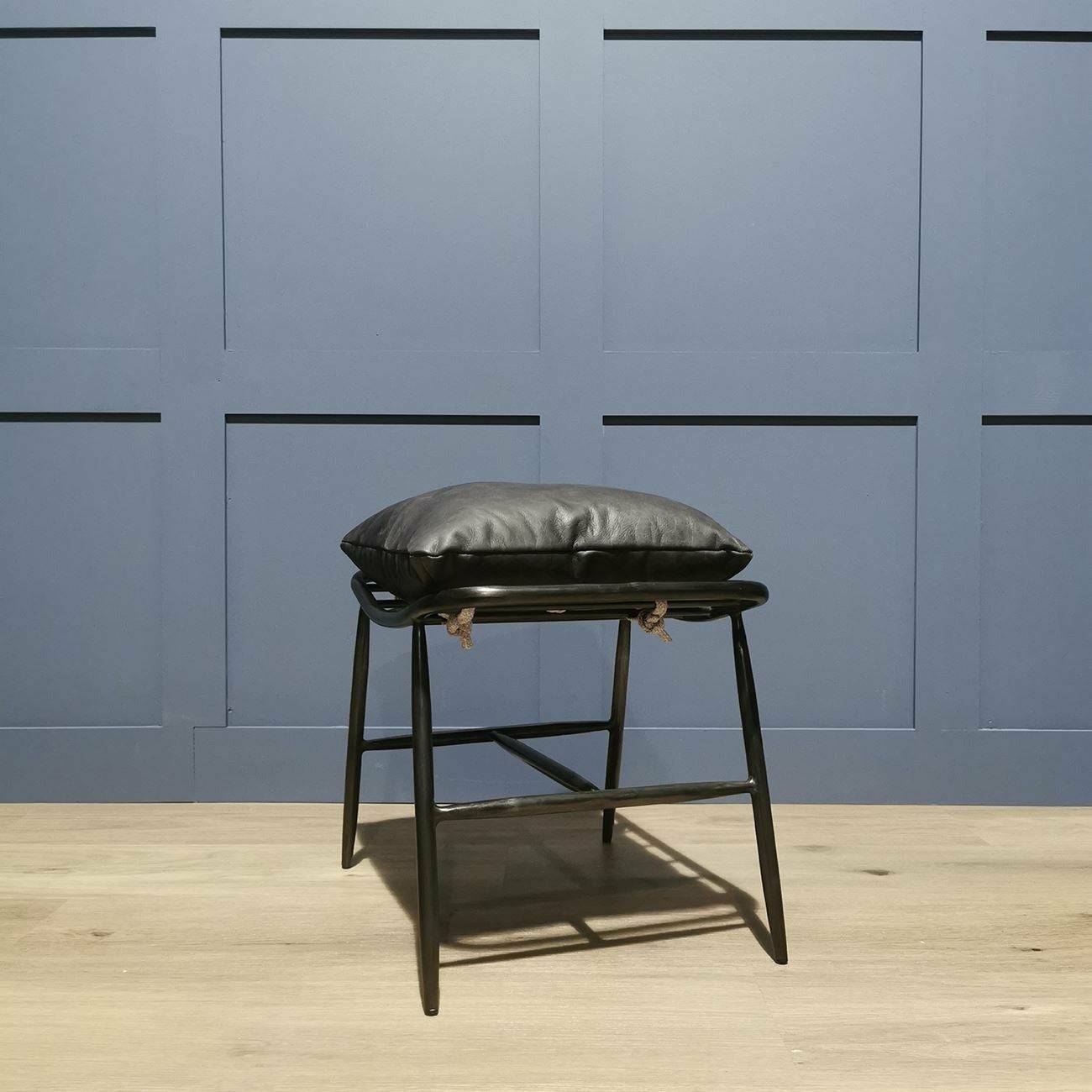 Aviator Footstool Ebony - Footstools - Rydan Interiors