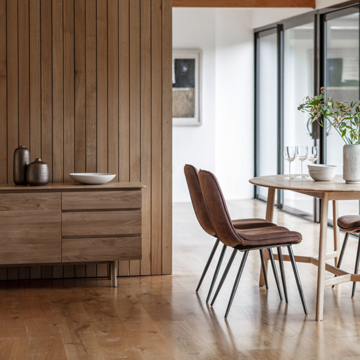 Oslo Scandi Design Oval Dining Table 