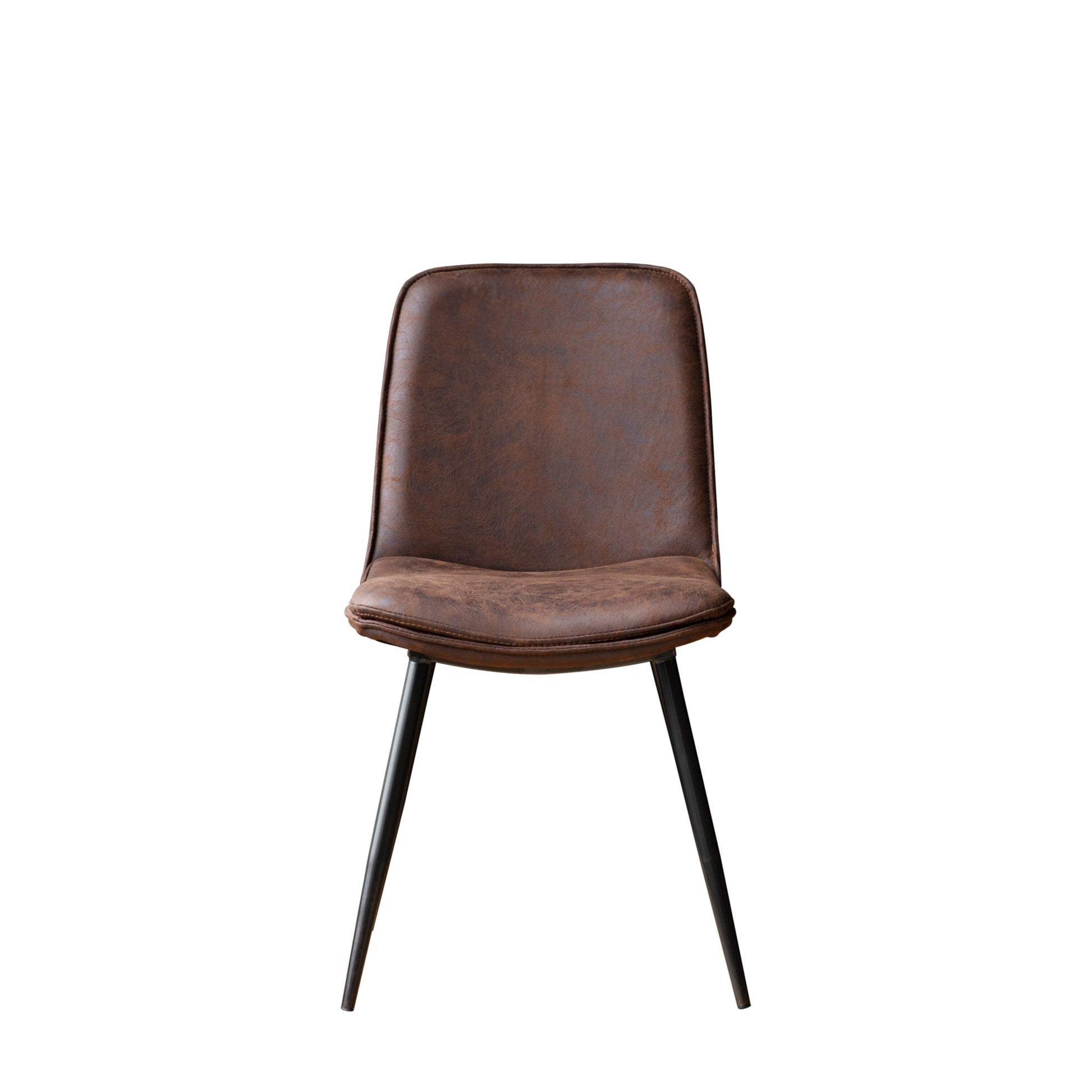 Arlo Faux Leather Dining Chair | Brown (2 Pack)