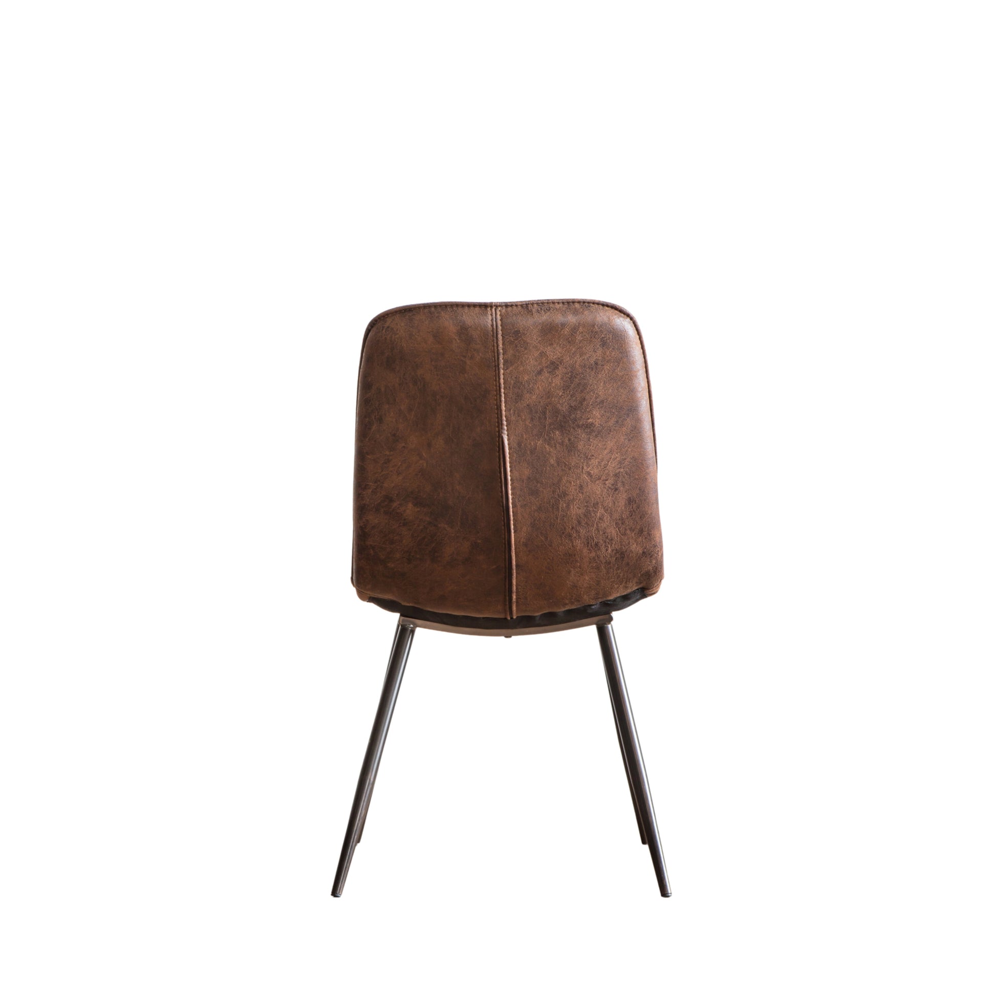 Arlo Faux Leather Dining Chair | Brown (2 Pack)