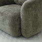 Mitch Swivel Chair l Distressed Olive Chenille - Rydan Interiors