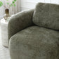 Mitch Swivel Chair l Distressed Olive Chenille - Rydan Interiors