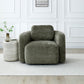 Mitch Swivel Chair l Distressed Olive Chenille - Rydan Interiors