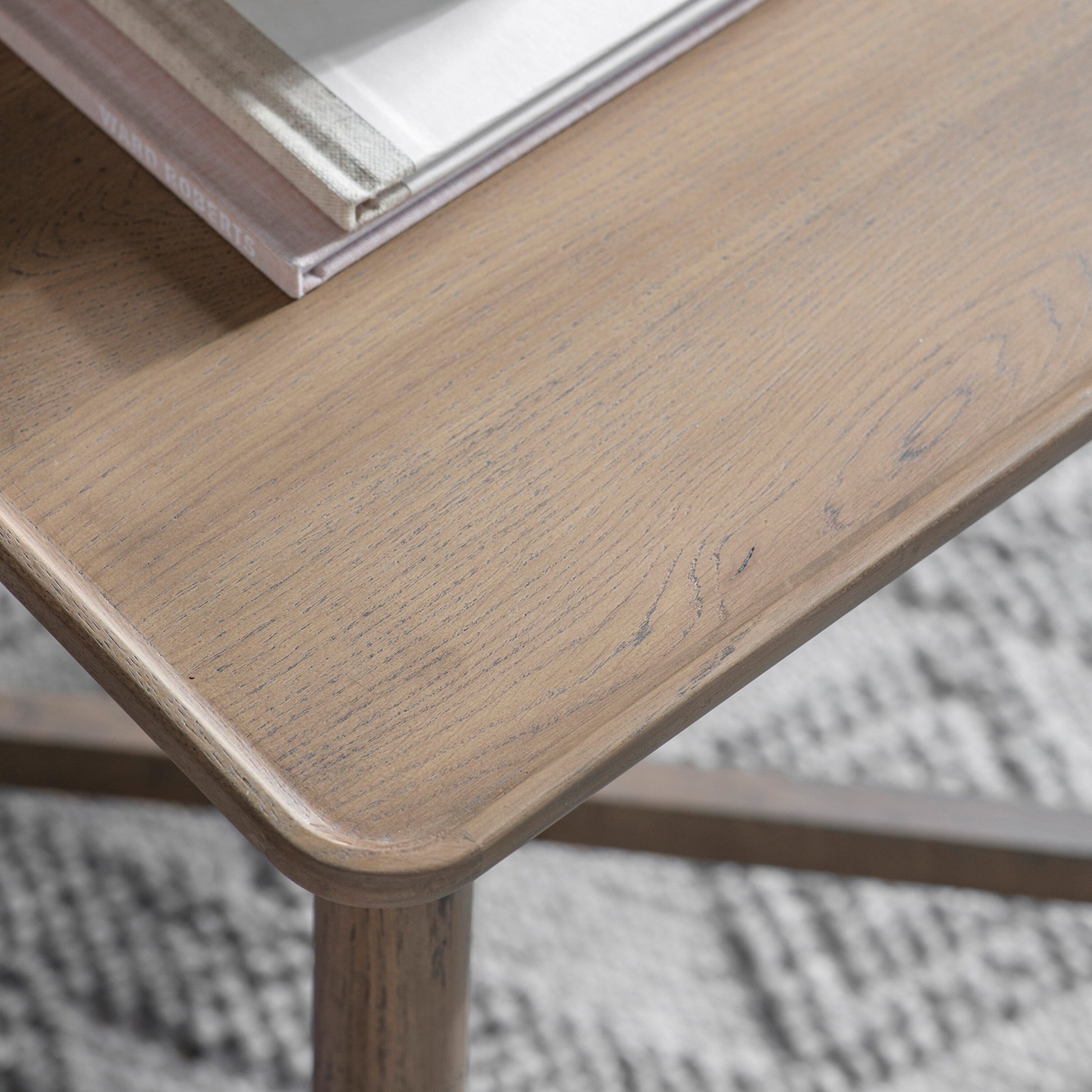 Colton Oak Side Table | Grey 