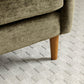 Rosie Olive Chenille upholstery and seat detail