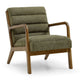 Inca Ribbed Chair | Thetis Olive Chenille - Rydan Interiors