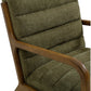 Inca Ribbed Chair | Thetis Olive Chenille - Rydan Interiors