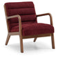 Inca Ribbed Chair | Thetis Wine Chenille - Rydan Interiors