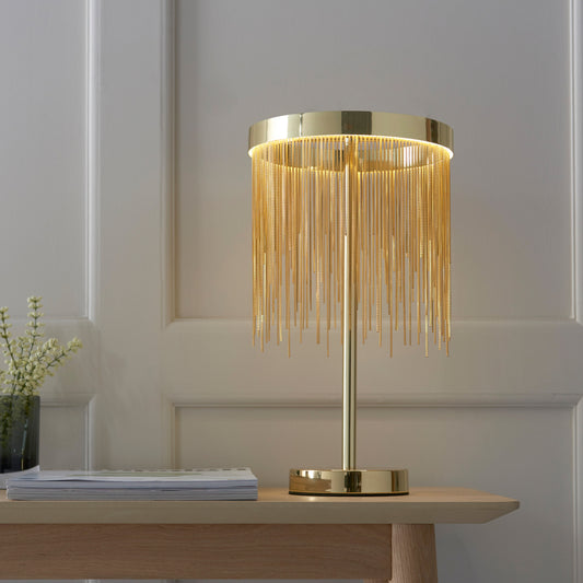 Zelma 1 Table Lamp | Satin Brass