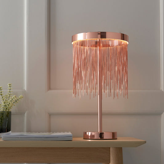 Zelma 1 Table Lamp | Brushed Copper