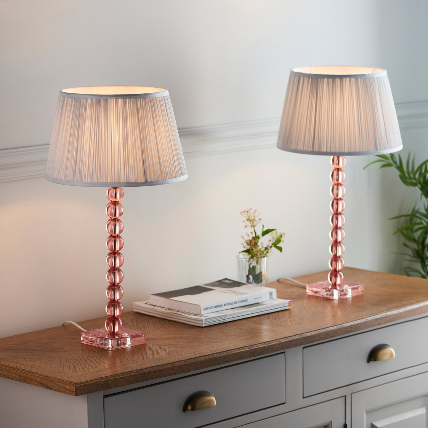 Adelie 1 Table Lamp | Blush Tinted