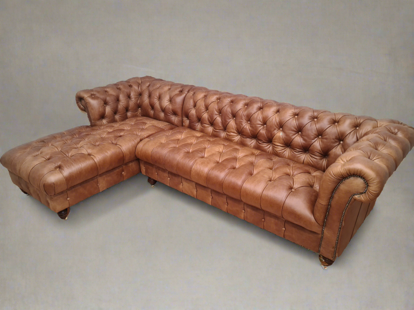 Harris Tweed And Leather Sofa  | Jura - Rydan Interiors