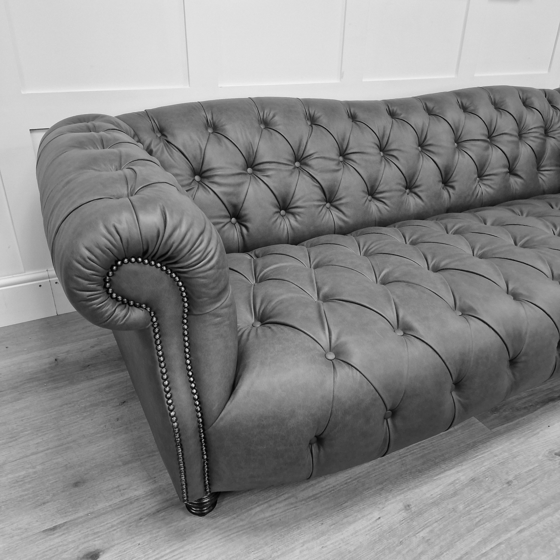 Bespoke Deep Buttoned Leather Chesterfield - Model 10 - Rydan Interiors