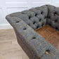 Harris Tweed Armchair - Grey and Blue Herringbone | Bernard - Rydan Interiors